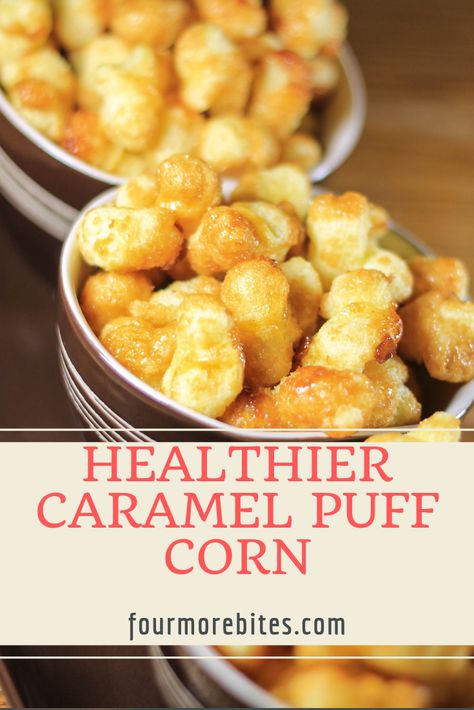 Maple Puff Corn, Puff Popcorn Recipes, Corn Puff Caramel Corn, Carmel Puffs Recipe, Old Dutch Caramel Puff Corn, Puff Corn Recipes, Puffcorn Recipes, African Stews, Caramel Puff Corn Recipe