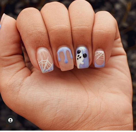 Disney Halloween Nails, Mickey Ghost, Ghost Nails, Minnie Mouse Nails, Mickey Nails, Boo Tiful, Disneyland Halloween, Mickey Halloween, Disney Nails