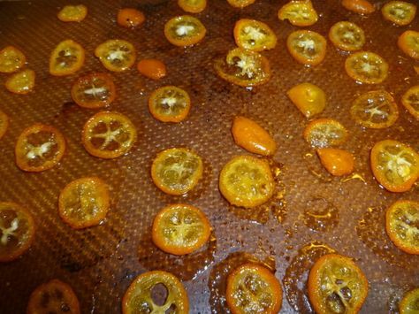 Kumquat Glass Or Calamondin) Recipe - Food.com Kumquat Recipes, Kumquat Tree, Citrus Recipes, Candied Fruit, Raw Sugar, Wild Strawberries, Gf Recipes, Dehydrator Recipes, Simple Syrup