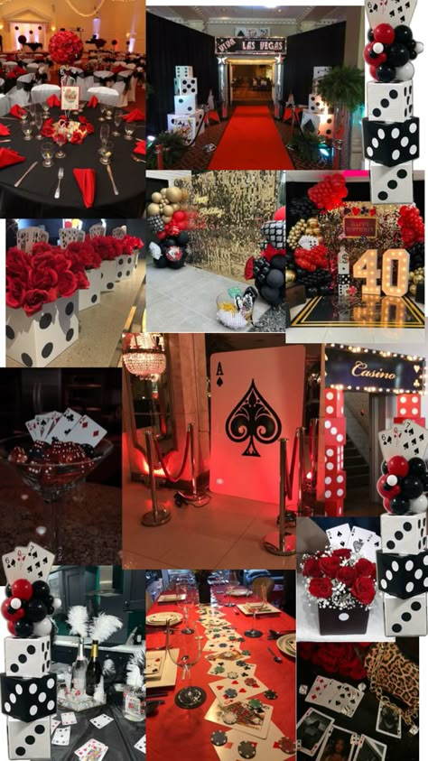 Casino Night Themed Party, Casino Theme Party On A Budget, Prom Themes Alice In Wonderland, Casino Royale Prom Theme, Casino Dance Theme, Casino Style Party, House Of Cards Prom Theme, Vegas Formal Theme, 21 Casino Theme Party