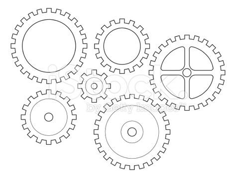 Steampunk Gears Template, Diy Streetwear, Gear Template, Gear Drawing, Notebook Paper Template, Compass Clock, Cogs And Gears, Paper Mechanics, Steampunk Mixed Media