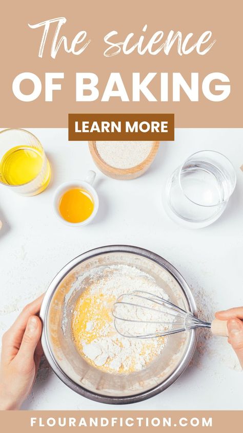 the Chemistry of Baking with baking basics for beginners Baker Knowledge, Baking Fundamentals, Science Of Baking, Cooking Science, Healthy Baking Substitutes, Baking Techniques, Baking Skills, Tv Chefs, Baking Substitutes