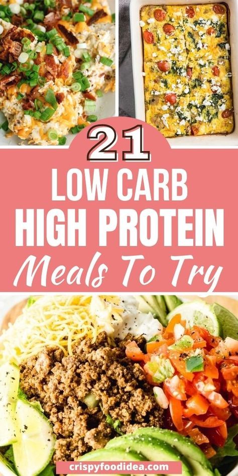 Instant Pot High Protein, Low Carb High Protein Recipes, Low Carb High Protein Meals, Meals To Try, Protein Dinner Recipes, High Protein Meals, Low Carb High Protein, Bariatric Friendly Recipes, Low Fat Low Carb