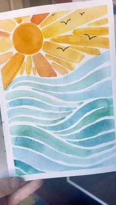 Watercolor Painting Ideas, Paintings Easy, Watercolour Ideas, Watercolor Paintings For Beginners, Diy Watercolor Painting, Watercolor Paintings Easy, Canvas Painting Designs, Paint Night, Watercolor Art Lessons