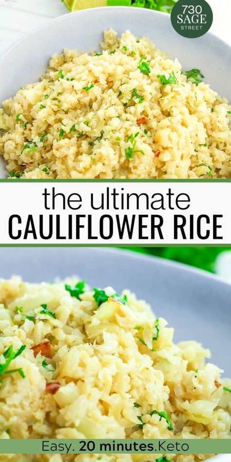 Cauliflower Rice Recipes Healthy, Lime Cauliflower Rice, Mexican Cauliflower Rice, Mexican Cauliflower, Cauliflower Rice Easy, Cauliflower Recipes Healthy, Cauliflower Rice Recipe, Cilantro Lime Cauliflower Rice, Recipe Mexican