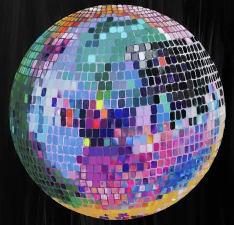 Painted Disco Ball, Teal Art Print, Teal Art, Disco Balls, Paint Print, Metal Art Prints, Spotify Playlist, Disco Ball, Metallic Paint