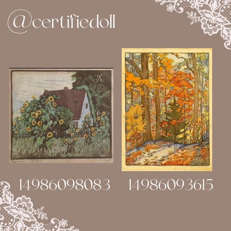 House Numbers Bloxburg Codes, Roblox Wood Decals Codes, Autumn Codes Bloxburg, Vertical Decals Bloxburg, Cottage Core Decals Bloxburg, Wallpaper Decal Codes, Bloxburg Cottagecore Decals, Autumn Decals Bloxburg, Fall Decal Codes