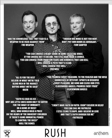 Imgur Post - Imgur Rush Quotes Band, Rush Band Quotes, Rush 2112, Rush Lyrics, Rush Quotes, Rush Band, Alex Lifeson, Neil Peart, Band Quotes