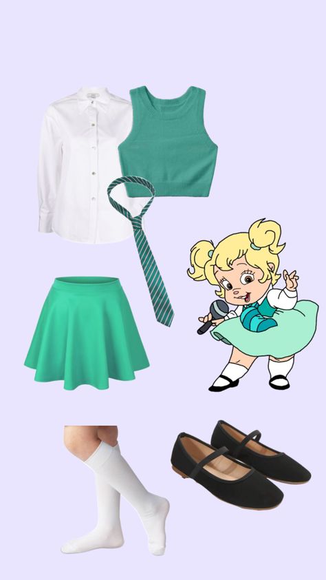 outfit inspired by eleanor from the chipettes! 80s version 💚 #outfitinspo #vibes #halloween #halloweencostume #outfitideas #outfit #aesthetic #preppy #preppygirl #preppyaesthetic The Chipettes 80s, Eleanor Chipette, The Chipettes, Aesthetic Preppy, Outfit Inspired, Yokai Watch, Preppy Girl, Halloween Inspo, Preppy Aesthetic