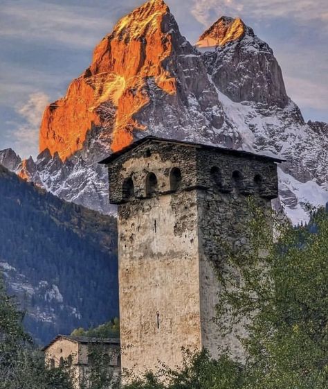 Ushba Mountain, Georgia Mountains, Armenia, Dream Vacations, Beautiful Nature, Georgia, History, Quick Saves, Nature