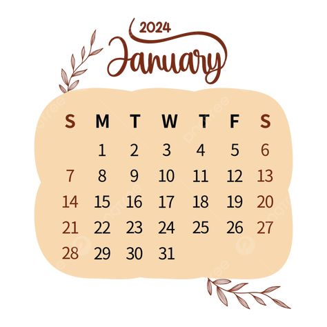 Calendar 2024 January, January 2024 Calendar, December Images, January Month, Calendar Png, Birthday Nail Designs, Birthday Nail, Gothic Ideas, January Calendar