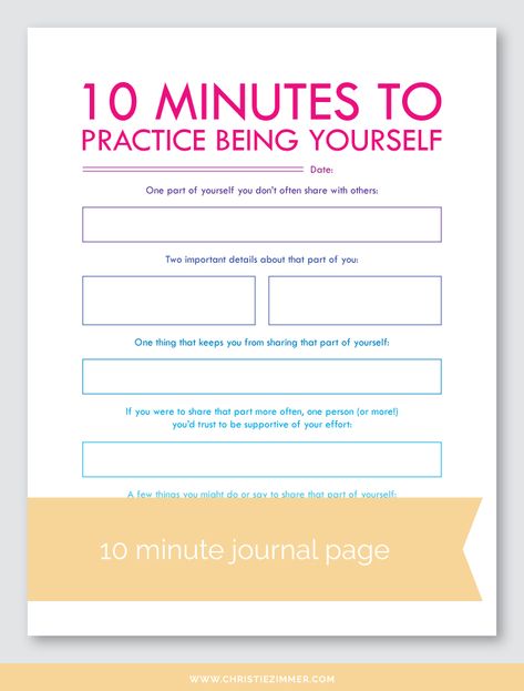 Recent Additions - Printable Guided Journal Pages — Christie Zimmer 10 Minute Mindfulness, Best Guided Journals, Guided Journal Printables, Journal Pages Printable, Being Yourself, Counseling Activities, Printable Journal, Therapy Worksheets, Journal Writing Prompts