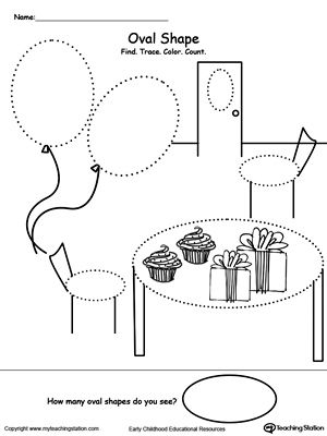 *FREE* Find, Trace, Color and Count Oval Shapes Worksheet. Practice pre-writing, fine motor skills and identifying Oval shapes with this printable tracing shapes worksheet. Oval Shape Preschool, Oval Shape Worksheet, Oval Preschool, Oval Worksheet For Preschool, Oval Worksheet, Preschool Tracing, Tracing Worksheets Preschool, Shapes Preschool, Shapes Worksheets