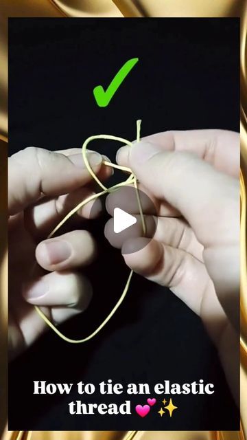 @beadingsociety on Instagram: "How to tie elastic thread bracelet 💯😍
DM us for best quality gemstone beads! (Shipping available worldwide)
Comment down for more!
~
Creator:-candy_shopp (youtube shorts)
~
~
🦋follow for more such content 🦋
✨️kindly dm for any query ✨️
~
~
#handmadejewelry #daintyjewelry #beadedbracelets #minimalstyle #neutralstyle #summerstyle #asmr #beadembroidery #beadjewellery #jewellerymaking" Knotting Elastic Bracelets, Elastic Bracelet Knot Tutorial, Tying Beaded Bracelet, Knots For Bracelets Adjustable, Tie Beaded Bracelets, How To Tie Stretchy Bracelets, How To Make Friendship Bracelets With Beads, Bracelet Tie Off, How To Tie Bracelet Knots Elastic