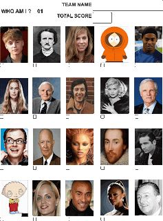 FREE PUB QUIZ uk | Picture Rounds | Questions and Answers: FREE Pub Quiz Picture Rounds | FAMOUS PEOPLE # 01 Picture Quiz Questions And Answers, Lily Bobtail, Personality List, Pub Quiz Questions, Birthday Quiz, Quiz Ideas, Family Quiz, Picture Quiz, Building Silhouette