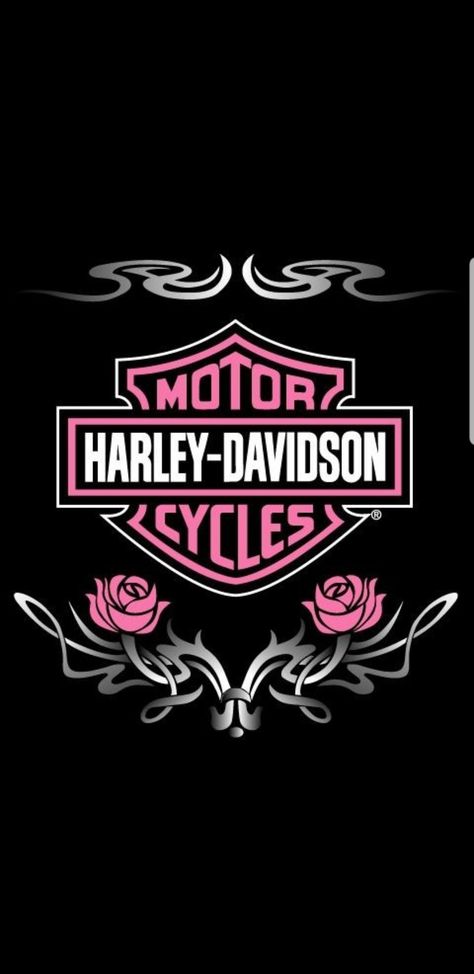 Harley Davidson Sublimation Designs, Harley Davidson Tumbler Ideas, Harley Davidson Logo Wallpapers, Harley Davidson Wallpaper Backgrounds, Harley Davidson Aesthetic, Mine Wallpaper, Girl Riders, Pink Harley Davidson, Harley Davidson Decals