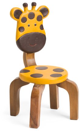 Kids Giraffe Stool Kids Chair Design, School Furniture Design, Childrens Furniture Design, Painting Kids Furniture, Kids Study Table, Wooden Platters, Wooden Toys Plans, Kids Study, Kids Wood