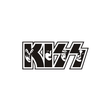 Kiss Logo, Kiss Tattoos, Mirror Decals, Rock Band Logos, Images Hello Kitty, Band Stickers, Kiss Band, Mirror Wall Stickers, Band Logo