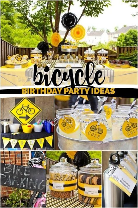 Bike Themed Birthday Party, Bicycle Birthday Party, Bicycle Birthday Parties, Bicycle Birthday, Bicycle Party, Bike Birthday Parties, Colorful Decorations, 6th Birthday Parties, Jacksonville Florida