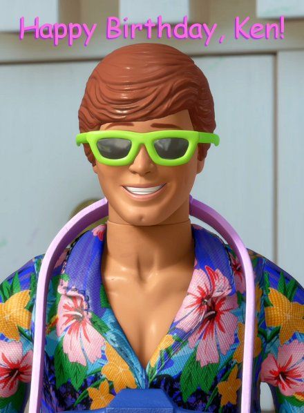 Happy 60th birthday Ken Toy Story Toons, Dibujos Toy Story, Mod Hair, Betsy Mccall, Happy 60th Birthday, Hawaiian Vacation, Toy Story 3, Real Doll, Birthday Suit