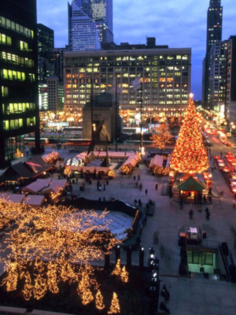 Christmas Traditions From Coast to Coast | Top 10 Christmas Towns | HGTV Chicago At Christmas, Chicago Christmas, Milwaukee City, Christmas In The City, Kris Kringle, Chicago Travel, My Kind Of Town, Christmas Town, Downtown Chicago