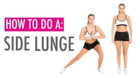 How to Perform a Side Lunge Lunges Benefits, Lunges Exercise, Lunge Workout, Outer Thigh, Easy Exercises, Side Lunges, Get Ripped, Strengthening Exercises, Workout Program