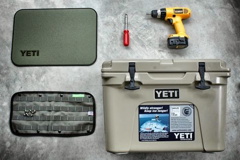 The Fiberglass Manifesto: The YETI Coolers Tundra 35 Project Yeti Cooler Ideas, Boat Hacks, Drift Boat, Yeti Roadie, Yeti Tundra, Motorcycle Camping Gear, Man Gear, Cooler Ideas, Yeti Cooler