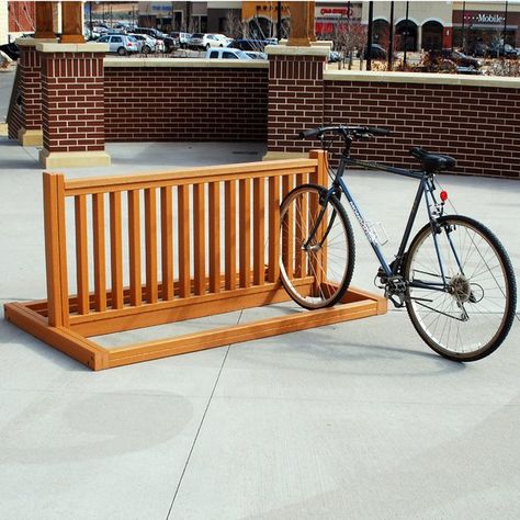 WFX Utility 10 Bike Holding Freestanding Bike Rack | Wayfair Wood Bike Rack, Freestanding Bike Rack, Rack Velo, Bike Parking Rack, Diy Bike Rack, Bike Shelter, Wood Bike, Support Velo, Wooden Bike