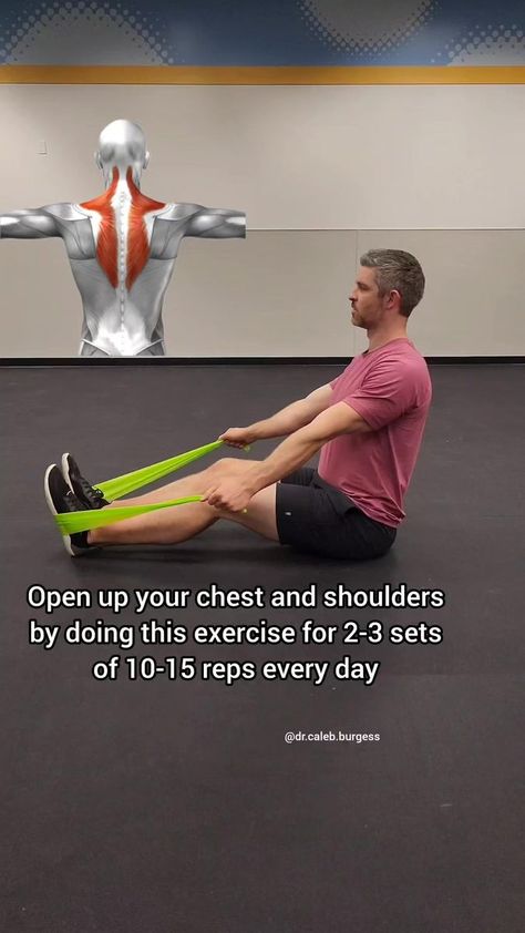 Rhomboid Stretch, Rhomboid Exercises, Trapezius Workout, Best Stretching Exercises, Better Posture Exercises, Neck And Shoulder Exercises, Shoulder Pain Relief, Full Body Hiit Workout, Leg And Glute Workout