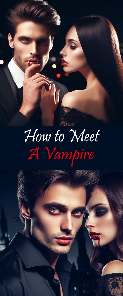 How to Meet a Vampire Vampire Magic, How To Become A Vampire, Vampire Traits, Romantic Vampire Aesthetic, How To Become A Vampire In Real Life Spell, Vampires Everywhere, Real Life Vampires, Best Vampire Books, Real Vampires