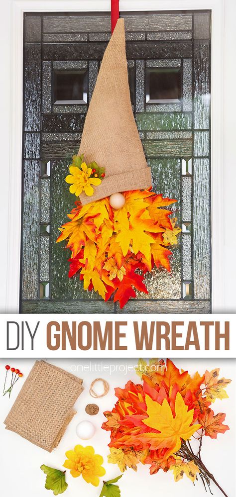 Fall Gnome Crafts, Fall Crafts Ideas For Adults, Fun Fall Decorations, Autumn Wreath Ideas Diy, Homemade Fall Decorations For Outside, Fall Crafts For Seniors Easy, Fall Theme Crafts For Adults, Thanksgiving Crafts For Adults Projects, Diy Craft For Adults