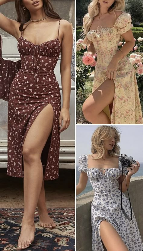 Theatrical Romantic Prom Dress, Theatrical Romantic Casual Dress, Dreamy Style Fashion, Kibbe Theatrical Romantic Outfits Casual, Flirty Dresses Romantic, Romantic Body Type Outfit Ideas, Ingenue Essence Outfits Fall, Theatrical Romantic Soft Autumn, Ingenue Theatrical Romantic