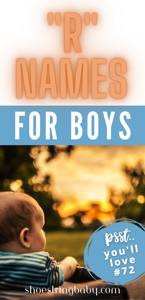 If you're on the hunt for boy names that start with the letter R, you're in the right place. Our comprehensive list includes classic picks, modern options, and even some unique R names for boys you might not have considered. Plus, each R boy name includes its meaning and origin. Whether you're into timeless names or something more unique, we've got plenty of R names for boys that'll suit your style. #BoyNames #NameIdeas Unique R Names, R Names For Boys, R Baby Names, R Boy Names, K Boy Names, R Names, List Of Boy Names, New Boys Names, Name Of Baby Boy