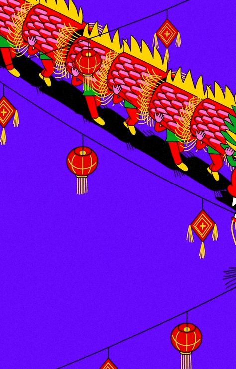 Lunar New Year Animations on Behance Chinese New Year Envelope, Illustration Gif, Adobe Animate, New Year Illustration, Lunar Year, New Year Designs, Year Of The Rabbit, Gif Animation, Prop Design