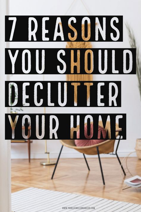 Decluttering your home is one of the most important steps you can take to start living a more stress-free life. Here are 7 reasons to start decluttering today! Fall Decor Living Room, Family Command Centers, Room Decor Bathroom, Start Decluttering, Decor Kitchen Ideas, Best Closet Organization, Declutter Bedroom, Declutter Closet, Space Organization