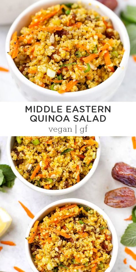 Saffron Quinoa, Asian Quinoa Salad, Quinoa Recipes Healthy, Mediterranean Quinoa Salad, Simply Quinoa, Quinoa Healthy, Quinoa Salad Recipes, Spring Onions, Macaroni Salad