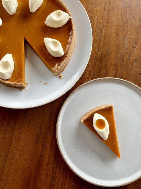 Kitchen Project #45: Maple pumpkin tart - by Nicola Lamb - Kitchen Projects Maple Tarts, Maple Pumpkin Pie, Lamb Pie, Pumpkin Tart, Pumpkin Jam, Pumpkin Tarts, Pecan Tarts, Baked Custard, Jam Tarts