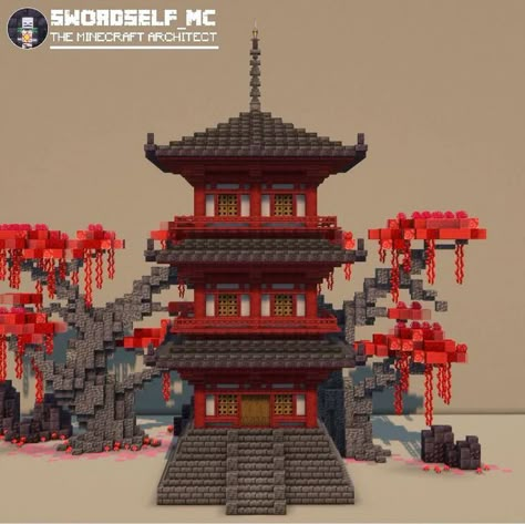 Minecraft Japanese Build Ideas, Japanese Inspired Minecraft Builds, Japanese Buildings Minecraft, Japanese Style Building Minecraft, Japanese Minecraft Ideas, Japanses Houses Minecraft, Japanese Minecraft Builds, Minecraft Temple, Minecraft Japanese House