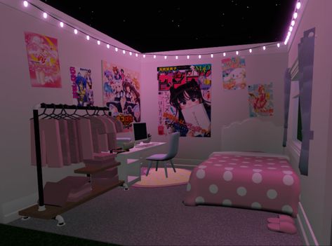 Bloxburg Party Room Ideas, Roblox Room Ideas, Roblox Room, 2000s Room, Baddie Room, Bloxburg Bedroom, Picture Codes, Blocksburg Room Ideas￼, Pic Code