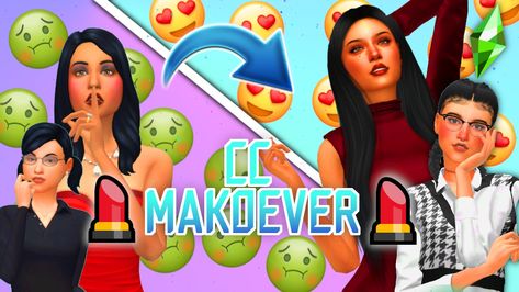 Bella, Mortimer Goth makeover Sims 4 cc makeover Goth Family Sims, Family Sims 4, Goth Family, Yt Videos, Extreme Makeover, The Sims 4, The Sims, Sims 4