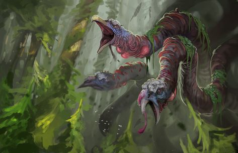 ArtStation - Turkey Hydra, Todd Ulrich Turkey Monster, Turkey Science, Fantasy Genre, Rpg Horror, Rpg Dice, Conan The Barbarian, Game Master, Monster Design, Ocean Creatures