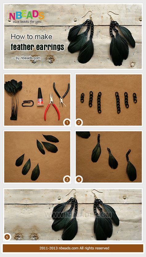 How to Make Feather Earrings – Nbeads Make Feather Earrings, Diy Feather Earrings, Feather Earrings Diy, Diy Feather, Jewelry Making Business, How To Make Headbands, Feather Crafts, Feather Jewelry, Changing Jobs