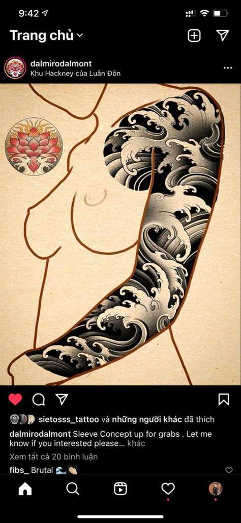 Japanese Finger Waves, Japanese Tattoo Background, Wave Tattoo Sleeve, Japanese Water Tattoo, Japanese Wave Tattoos, Wave Tattoos, Japanese Tattoos For Men, Wave Tattoo Design, Tattoo Japanese Style