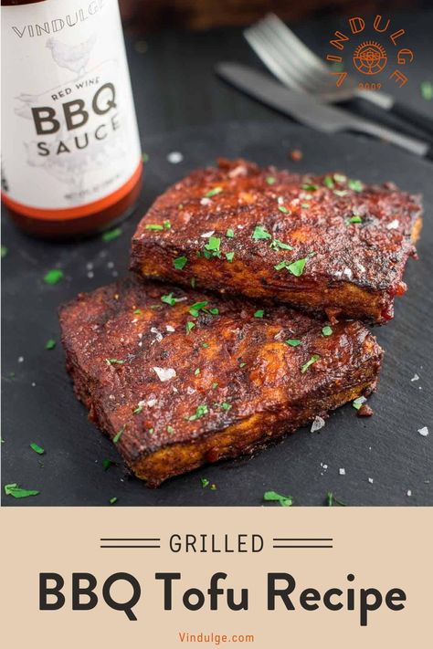 Grill Tofu, Grilled Tofu Recipes, Vegetarian Grilling Recipes, Homemade Barbecue Sauce Recipe, Easy Bbq Sauce, Vegan Bbq Recipes, Vegetarian Grilling, Bbq Tofu, Homemade Comfort Food