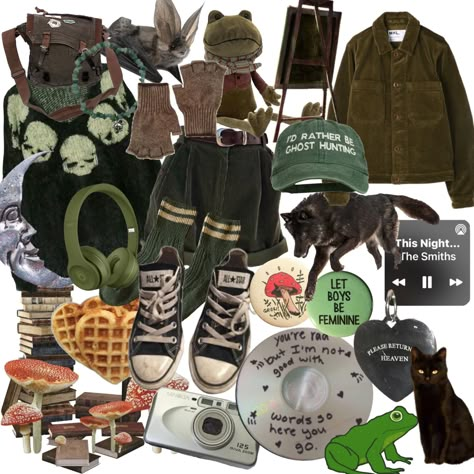 Therian Aesthetic Outfit, Goblin Core Outfit Male, Grunge Goblincore Outfits, Fairy Grunge Outfit Masc, Cryptid Core Outfit, Crowcore Fashion, Adventurecore Outfit, Gremlincore Outfits, Crowcore Outfit