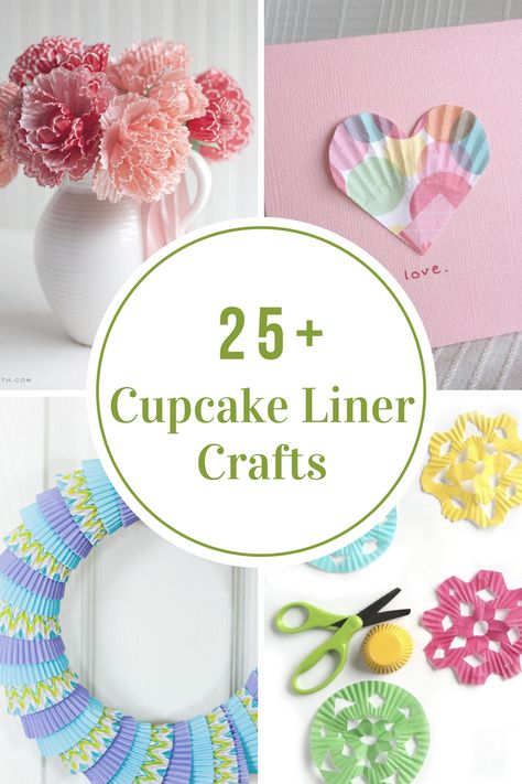 Cupcake Liner Crafts Baking Cups Crafts, Cupcake Paper Crafts, Crafts For Kids Fall, Liner Ideas, Cupcake Liner Crafts, Cupcake Liner Flowers, Best Cupcake, Cupcake Crafts, Cupcake Paper