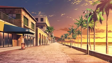 Gacha Backgrounds Outside Night, Gta City, Backgrounds Outside, Gacha Backgrounds Outside, Anime Street, Street Background, Episode Interactive, Anime Places, Gacha Background