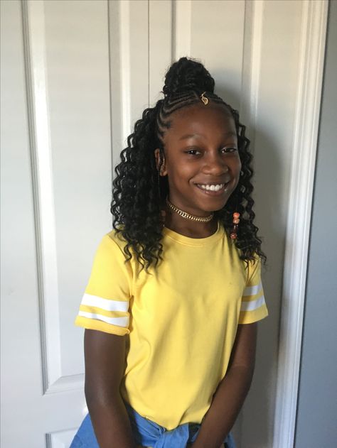 Tribal Crochet braids with Freetress Deep Twist Kids Crochet Hairstyles, Freetress Deep Twist, Crochet Braids For Kids, African Hair Braiding, Lil Girl Hairstyles, Kid Braid Styles, Curly Crochet Hair Styles, African Hair, Natural Weave