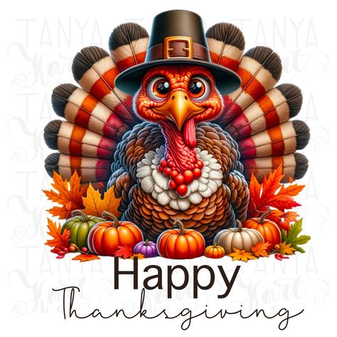 Thanksgiving Watercolor, Happy Thanksgiving Images, Art Thanksgiving, Thanksgiving Clipart, Happy Thanksgiving Turkey, Autumn Clipart, Thanksgiving 2024, Budget Crafts, Thanksgiving Images