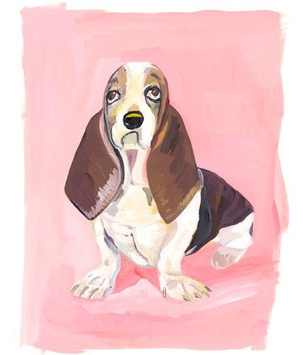 Maira Kalman “The Elements of Style,” Julie Saul Gallery Maira Kalman, Basset Hound